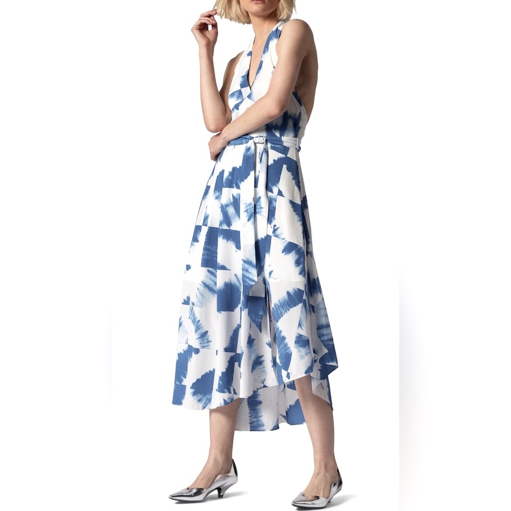 NWT Equipment Alejandra Cobalt Silk Dress Size 10